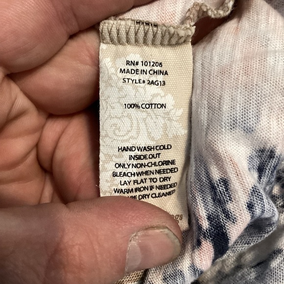 Soft Surroundings Wild Side Button Up Top Size M Multicolor Print - Picture 7 of 7